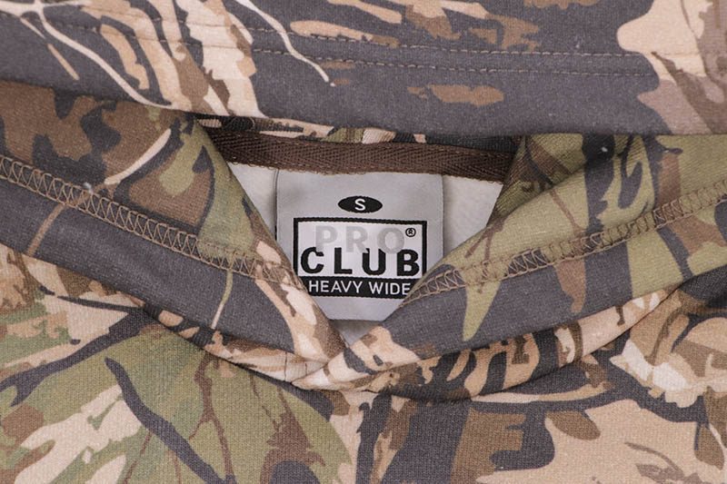 PRO CLUB HEAVYWIDE FLEECE PULLOVER HOODIE (TREE CAMO) 54PC0101