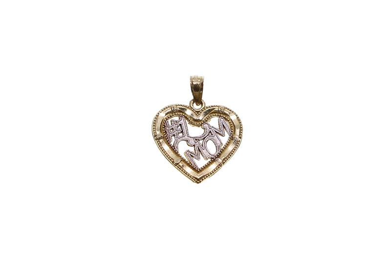 #1 MOM HEART CHARM
