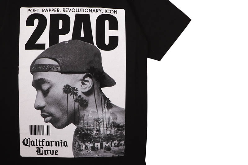 STREET WEAR SUPPLY 2PAC CALIFORNIA LOVE T-SHIRT (BLACK)
