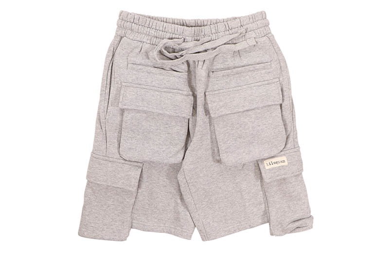 KILOGRAM SWEAT CARGO SHORTS (KG8215:HEATHER GREY)