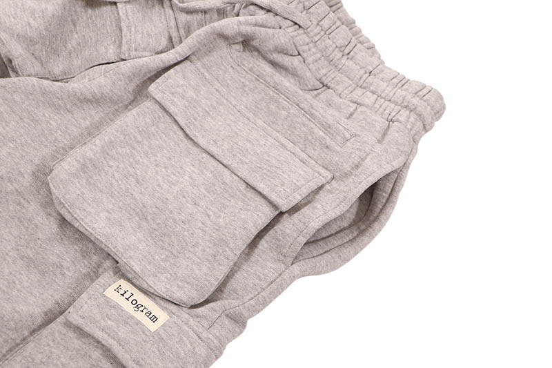 KILOGRAM SWEAT CARGO SHORTS (KG8215:HEATHER GREY)