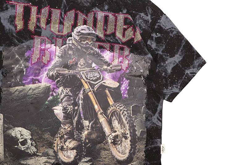 BKYS THUNDER RIDE FRENCH TERRY CROPPED TEE (T1469:BLACK)