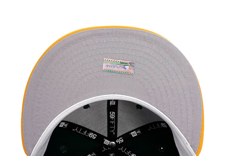 NEW ERA OAKLAND ATHLETICS 59FIFTY FITTED CAP (OLD AUTHENTIC/DARK GREEN GOLD VISOR) 12891285
