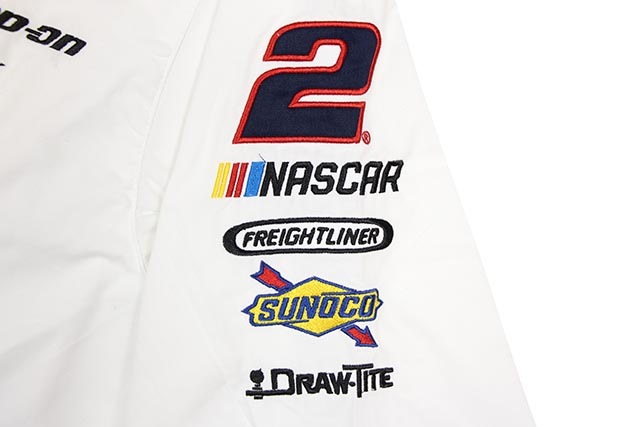 JH Design BRAD KESELOWSKI MILLER LITE 2019 PIT SHIRT (WHITE/NAVY)