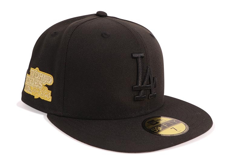 NEW ERA LOS ANGELES DODGERS 59FIFTY FITTED CAP (1981 WORLD SERIES SIDE PATCH/GREY UNDER VISOR/BLACKOUT) 70932018