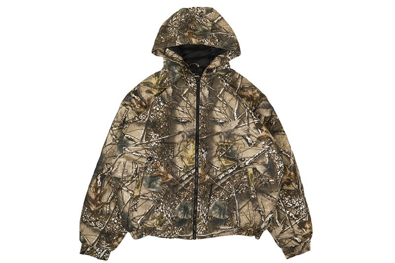 WORLD FAMOUS SPORTS COTTON INSULATED HOODED JACKET (MCJ101-409:BURLY CAMO TAN)