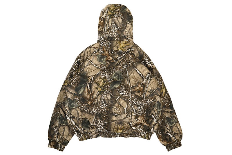 WORLD FAMOUS SPORTS COTTON INSULATED HOODED JACKET (MCJ101-409:BURLY CAMO TAN)