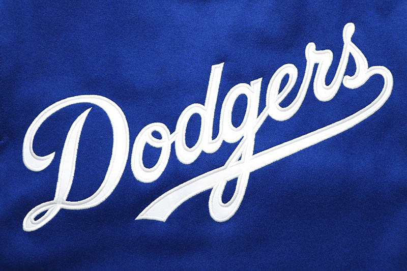 JH Design LOS ANGELES DODGERS REVERSIBLE WOOL POLY TWILL JACKET (DOD103SHL0:ROYAL)