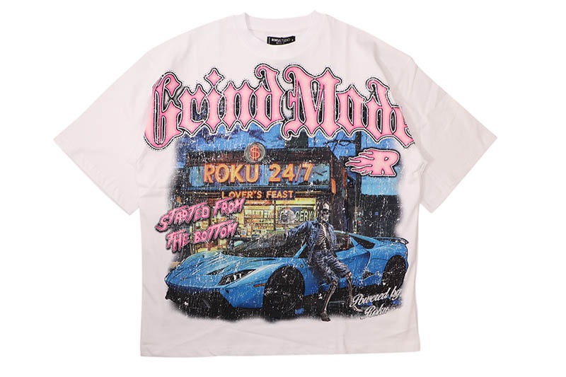 ROKU STUDIO GRIND MODE BOXY TEE (RK1481960:WHITE)