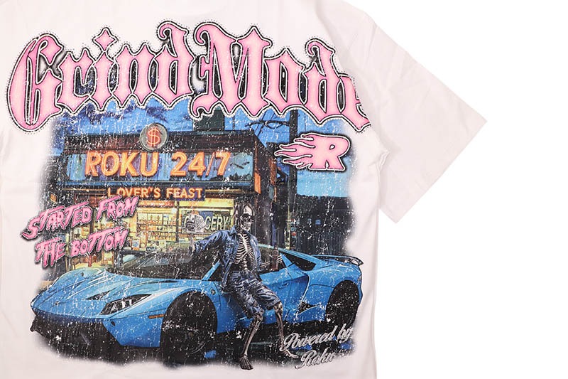 ROKU STUDIO GRIND MODE BOXY TEE (RK1481960:WHITE)