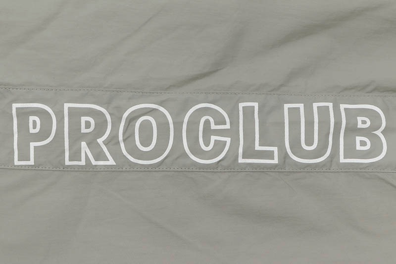 PRO CLUB FULL COURT WINDBREAKER PANTS (GRAY/WHITE) 03PC0503 15PC0507