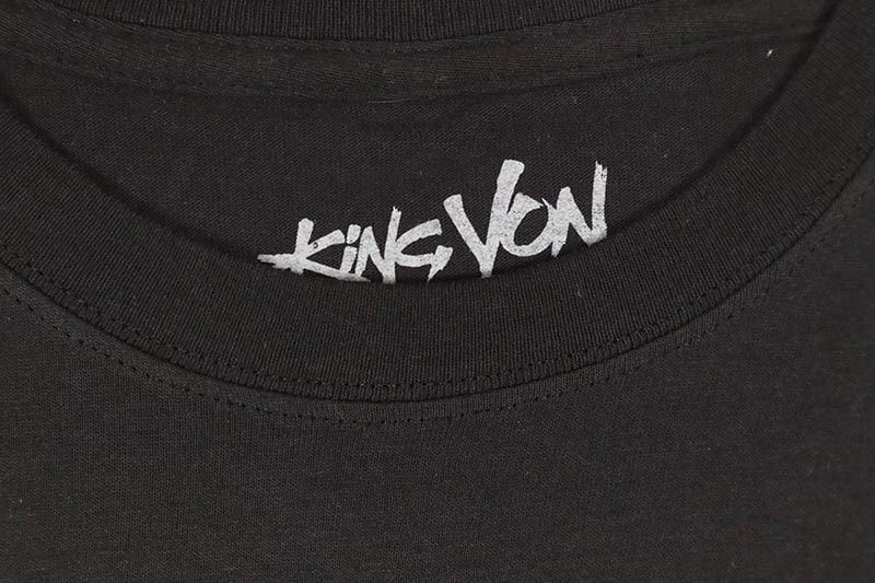 KING VON FLAMES GRAPHIC S/S T-SHIRT (BLACK)