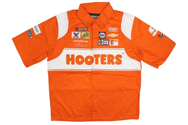 JH Design CHASE ELLIOTT HOOTERS 2019 PIT SHIRT (ORANGE)
