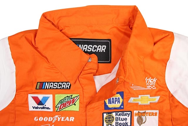 JH Design CHASE ELLIOTT HOOTERS 2019 PIT SHIRT (ORANGE)