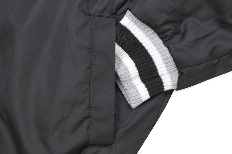 JH Design LOS ANGELES LAKERS REVERSIBLE FLEECE AND FAUX LEATHER HOODED JACKET (953-GTT8:GREY/BLACK)