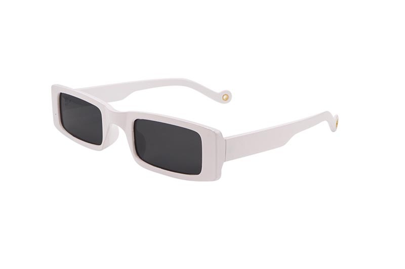 KD EYEWEAR SMALL RECTANGLE SUNGLASSES (WHITE)