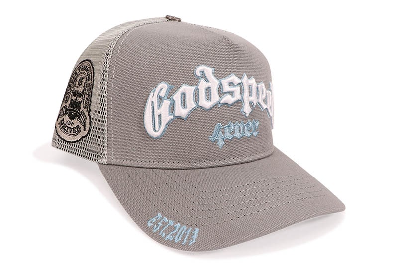 GODSPEED GS FOREVER TRUCKER HAT (COOL GREY)