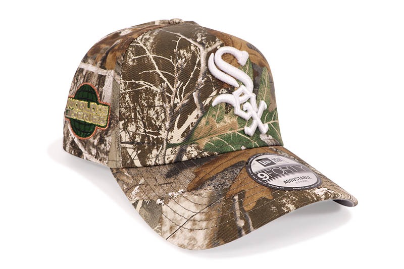 NEW ERA CHICAGO WHITE SOX 9FORTY AF ADJUSTABLE CAP (2005 WORLD SERIES SIDE PATCH/GREY UNDER VISOR/REALTREE CAMO)