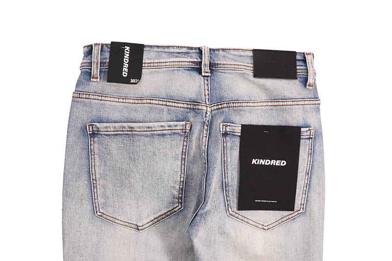 KINDRED RHINESTONE STACKED FIT PANTS (KD2214P:BLUE)