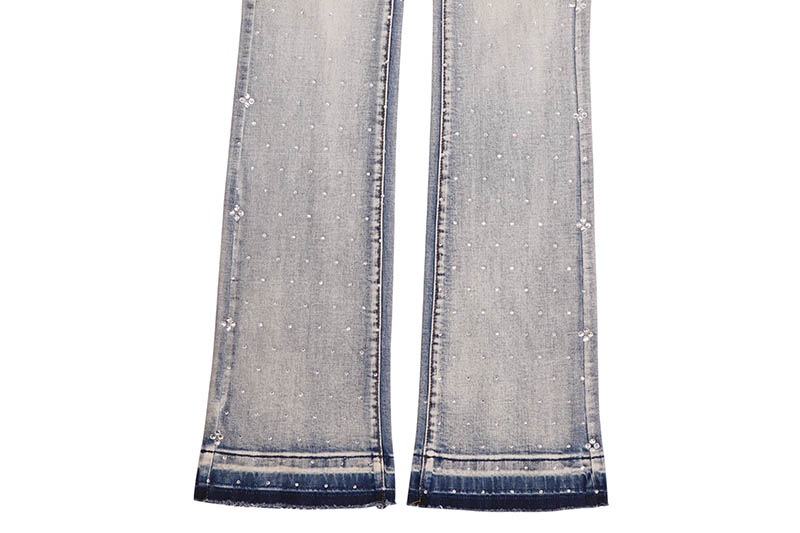 KINDRED RHINESTONE STACKED FIT PANTS (KD2214P:BLUE)