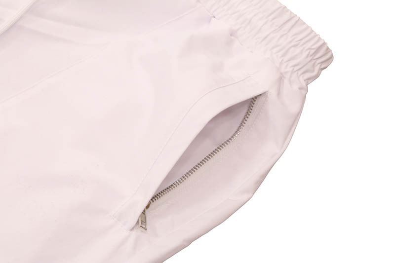 KINDRED RHINESTONE NYLON ZIP UP TRACKSUIT (KD2236:WHITE/BLACK)