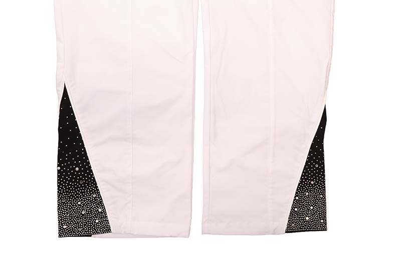 KINDRED RHINESTONE NYLON ZIP UP TRACKSUIT (KD2236:WHITE/BLACK)