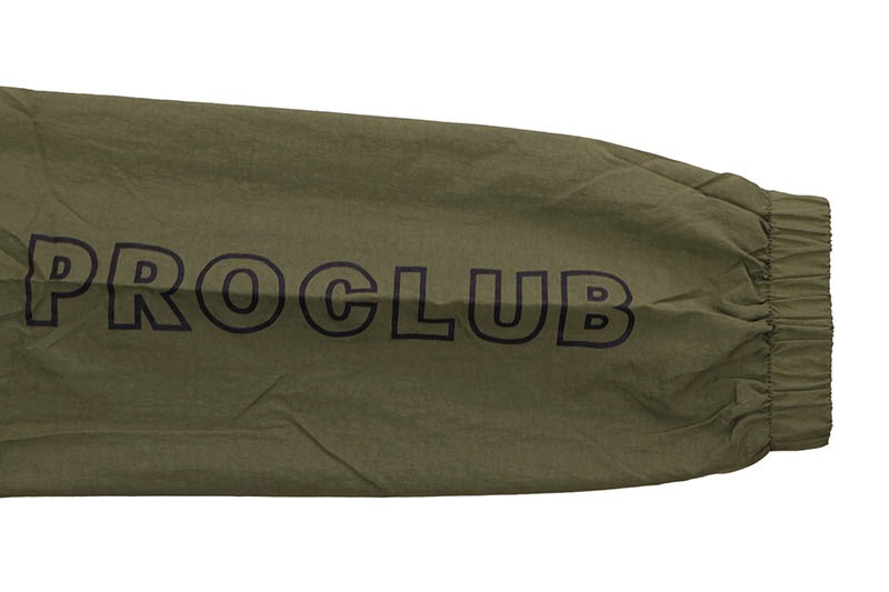 PRO CLUB FULL COURT WINDBREAKER JACKET (OLIVE) 03PC0303