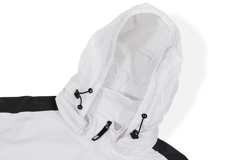 PRO CLUB FULL COURT WINDBREAKER JACKET (WHITE/BLACK) 03PC0303 15PC0307