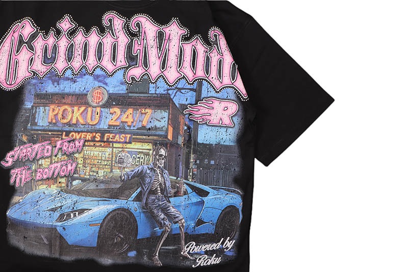 ROKU STUDIO GRIND MODE BOXY TEE (RK1481960:BLACK) | Brand,OTR