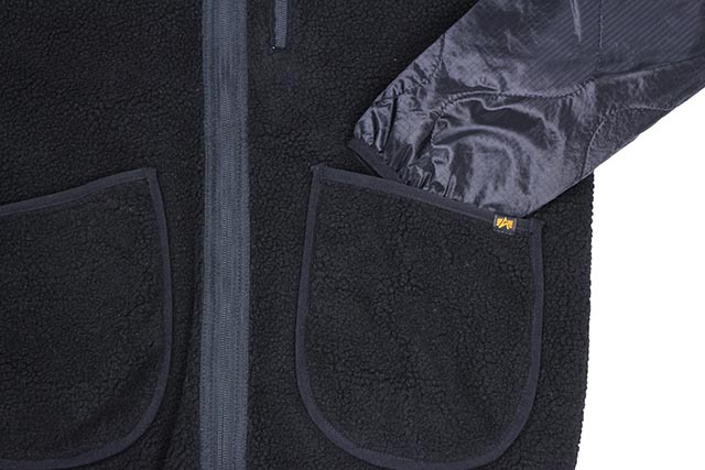 ALPHA REVERSIBLE BOA PARKA NYLON RIPSTOP(TA1255-001:BLACK)
