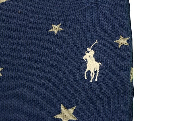 POLO RALPH LAUREN DOTTED STAR SWEAT SHORTS(NAVY)