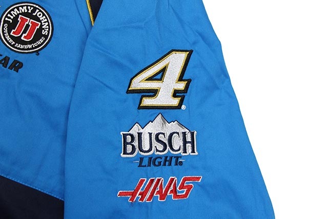 JH Design KEVIN HARVICK BUSCH BEER 2019 PIT SHIRT (NAVY/BLUE)