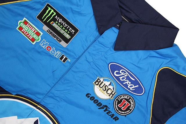 JH Design KEVIN HARVICK BUSCH BEER 2019 PIT SHIRT (NAVY/BLUE)