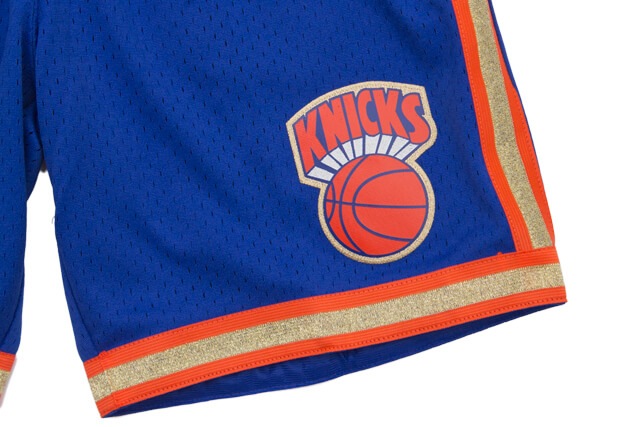 MITCHELL & NESS CHINESE NEW YEAR SWINGMAN MESH SHORTS(NEW YORK KNICKS/1991-92/BLUE) SMSHNG18408