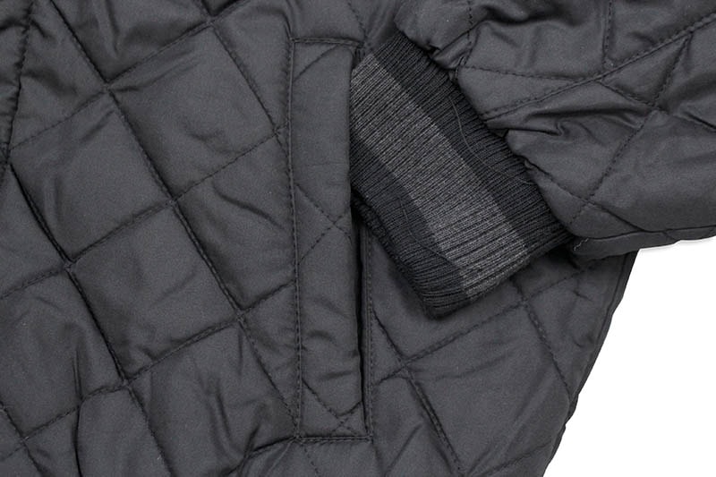 JH Design NEW YORK KNICKS REVERSIBLE LEATHER WOOL POLY TWILL JACKET (203-REV7:CHARCOAL/BLACK)