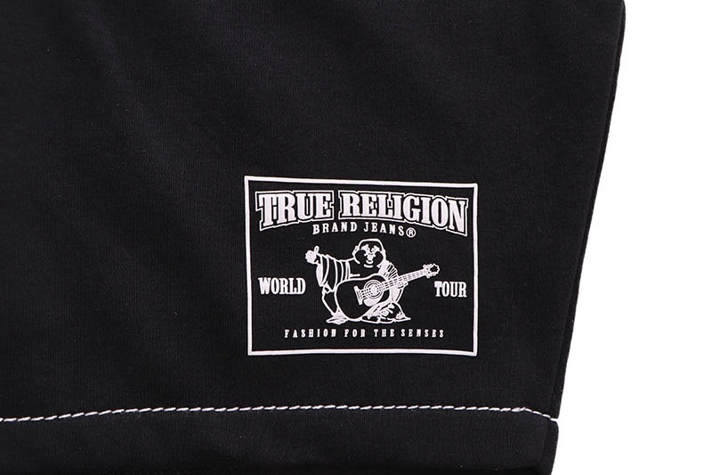 TRUE RELIGION BIG T SWEAT SHORT (108938:BLACK)