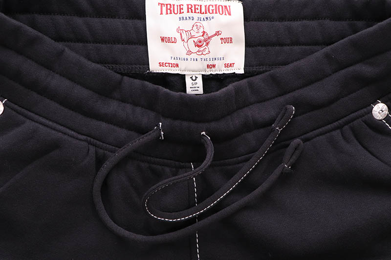 TRUE RELIGION BIG T SWEAT SHORT (108938:BLACK)