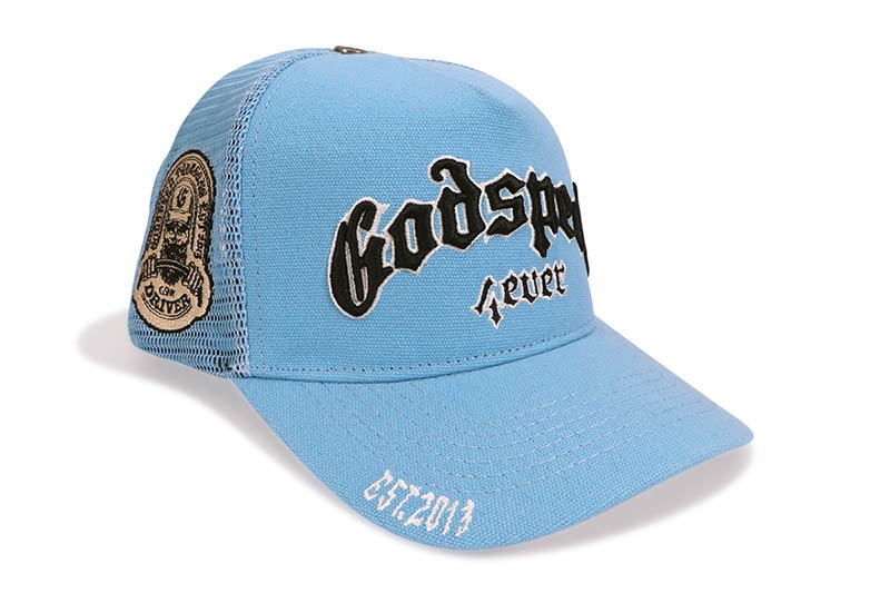 GODSPEED GS FOREVER TRUCKER HAT (SKY BLUE)