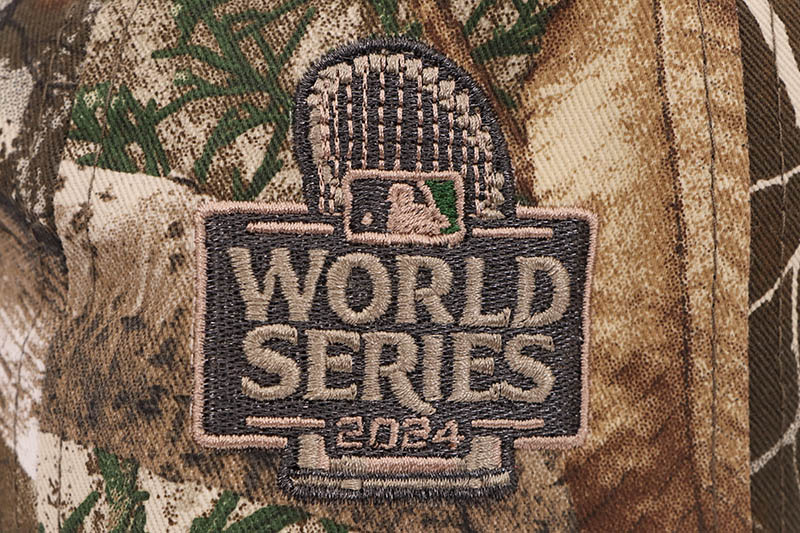 NEW ERA LOS ANGELES DODGERS 9FORTY AF ADJUSTABLE CAP (2024 WORLD SERIES SIDE PATCH/GREY UNDER VISOR/REALTREE CAMO)