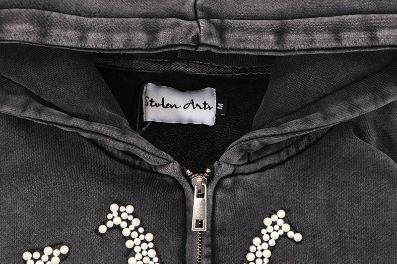 STOLEN ARTS BLACK AK-NY PEARL HOODIE