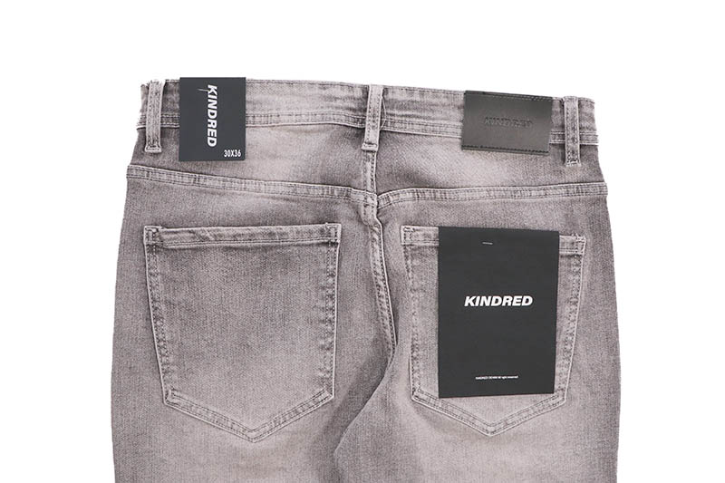 KINDRED RHINESTONE STACKED FIT PANTS (KD2214P:GREY)