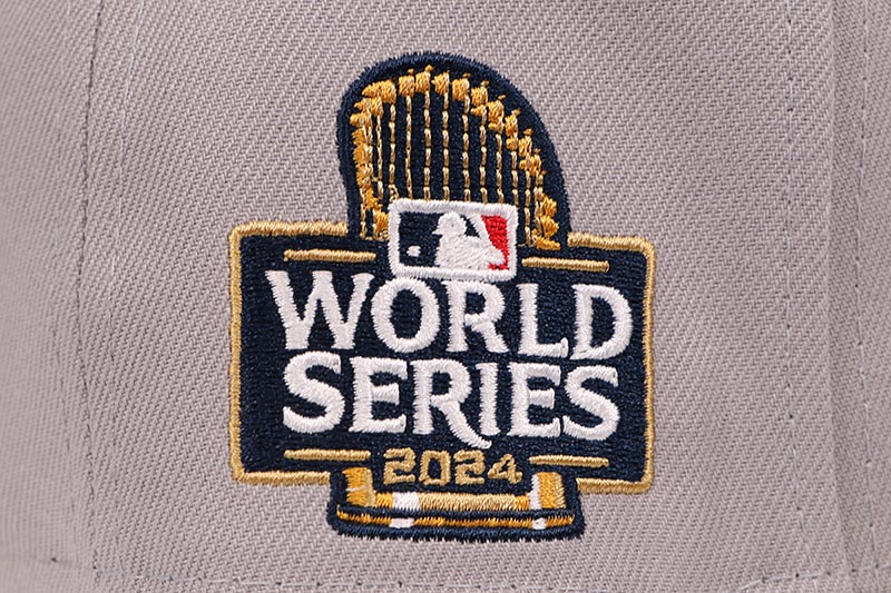 NEW ERA NEW YORK YANKEES 59FIFTY FITTED CAP (2024 WORLD SERIES SIDE PATCH/GREY UNDER VISOR/GREY PRIMARY LOGO) 70945761