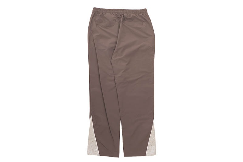 KINDRED RHINESTONE NYLON ZIP UP TRACKSUIT (KD2236:BROWN/KHAKI)