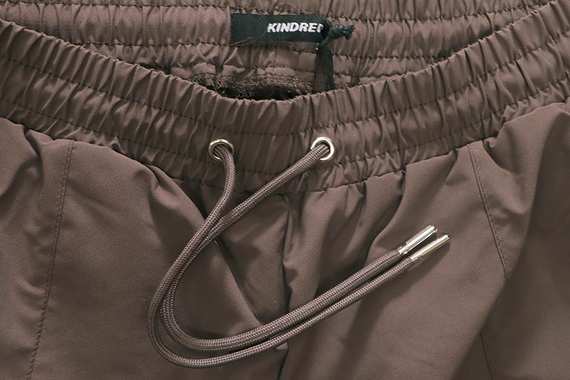 KINDRED RHINESTONE NYLON ZIP UP TRACKSUIT (KD2236:BROWN/KHAKI)