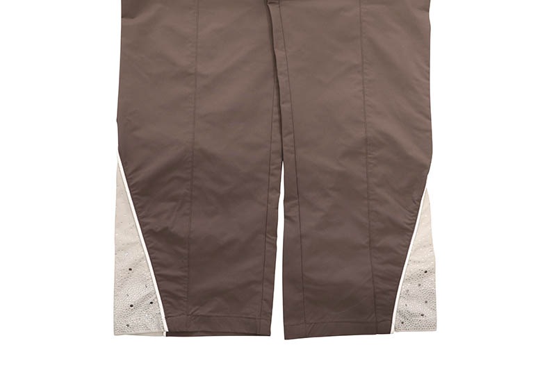 KINDRED RHINESTONE NYLON ZIP UP TRACKSUIT (KD2236:BROWN/KHAKI)