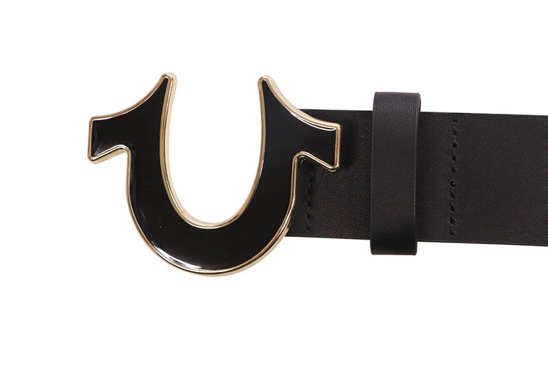 TRUE RELIGION HORSESHOE BUCKLE BELT (TR301017:BLACK GOLD) | Brand