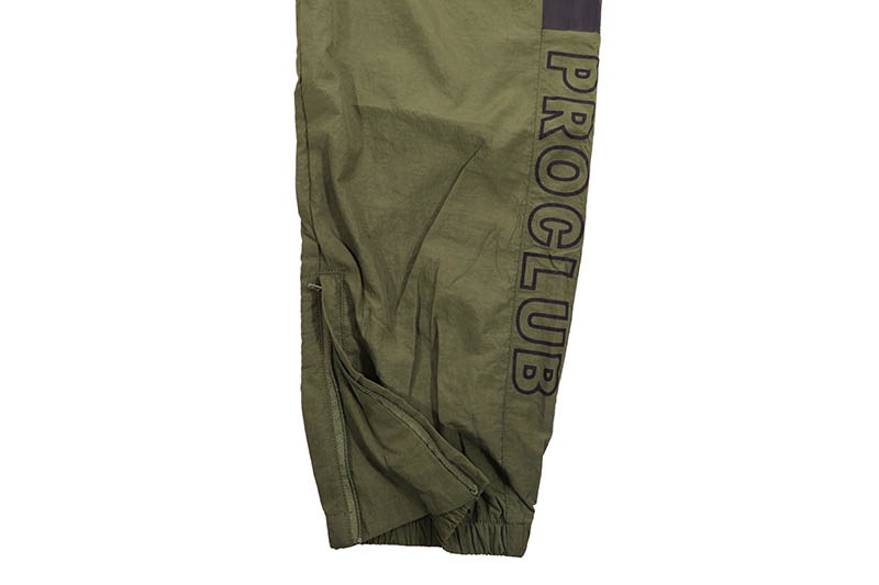 PRO CLUB FULL COURT WINDBREAKER PANTS (OLIVE) 03PC0503