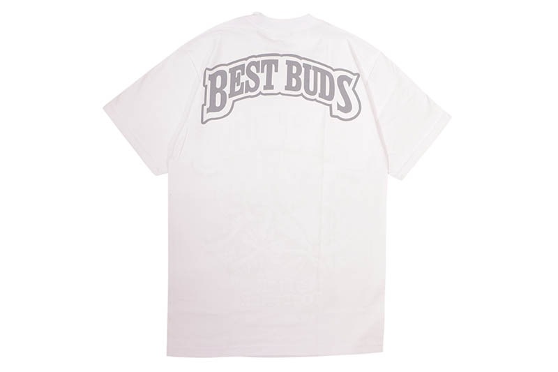 STREET WEAR SUPPLY BEST BUDS STICK TOGETHER T-SHIRT (WHITE)
