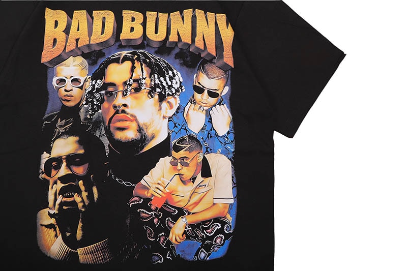 BAD BUNNY UN VERANO SIN TI T-SHIRTS (SHAKA BLACK) | Brand,OTR