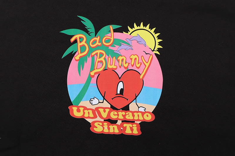 BAD BUNNY UN VERANO SIN TI T-SHIRTS (SHAKA BLACK)